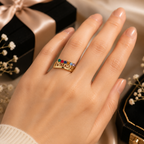 Personalized Grandma Birthstone Ring